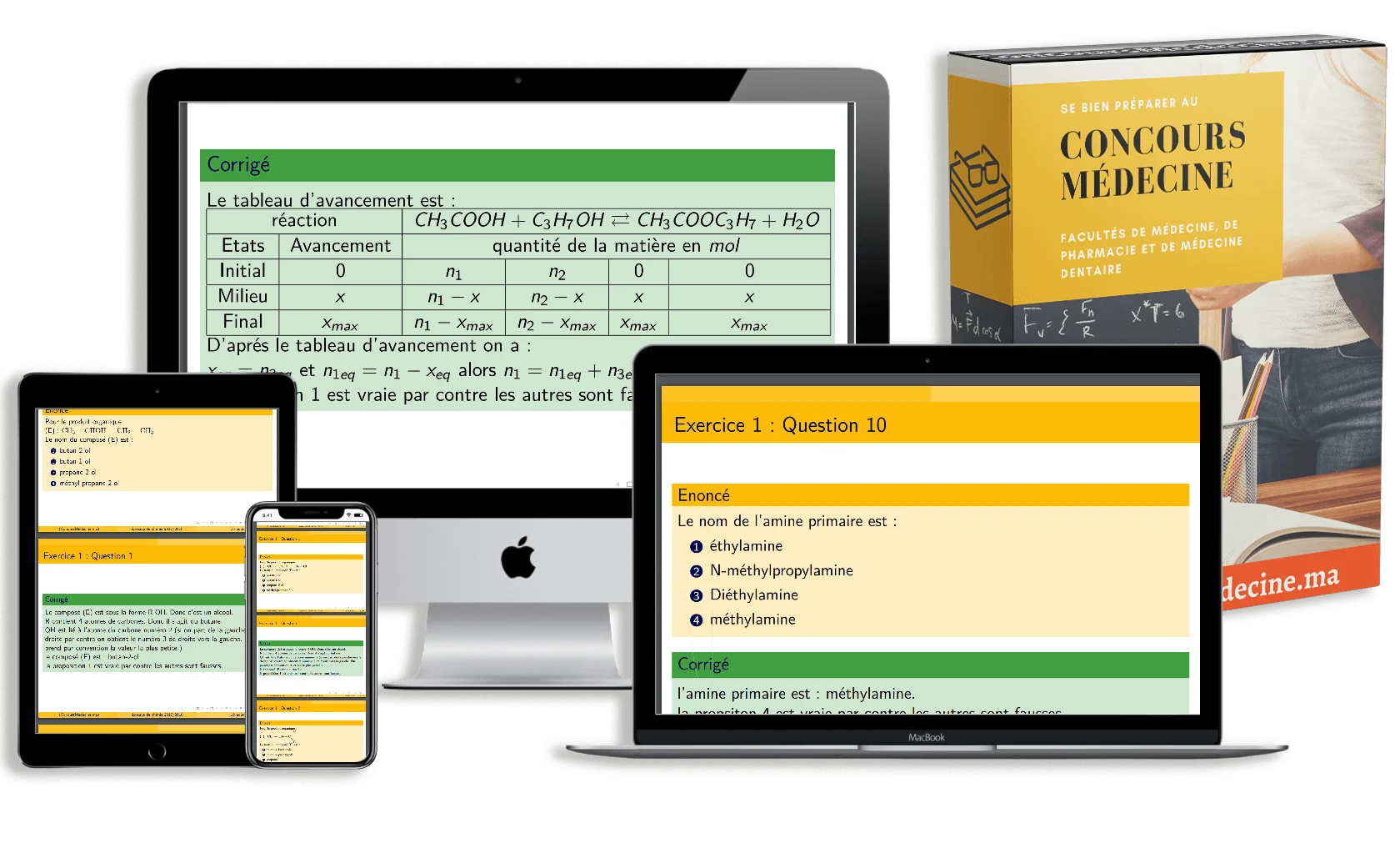 Pack accessible sur ordinateur, tablette et mobile